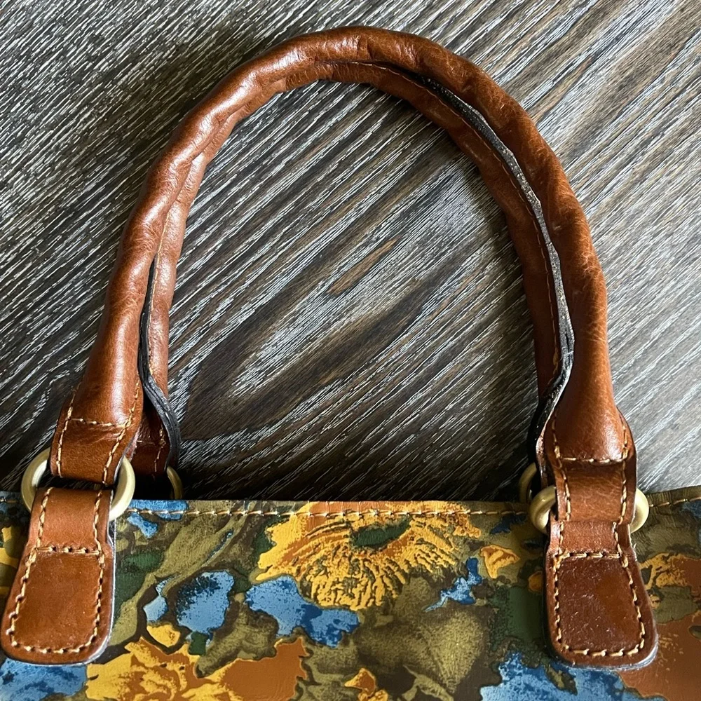 Leather Patricia Nash Floral Handbag 2 Piece Set